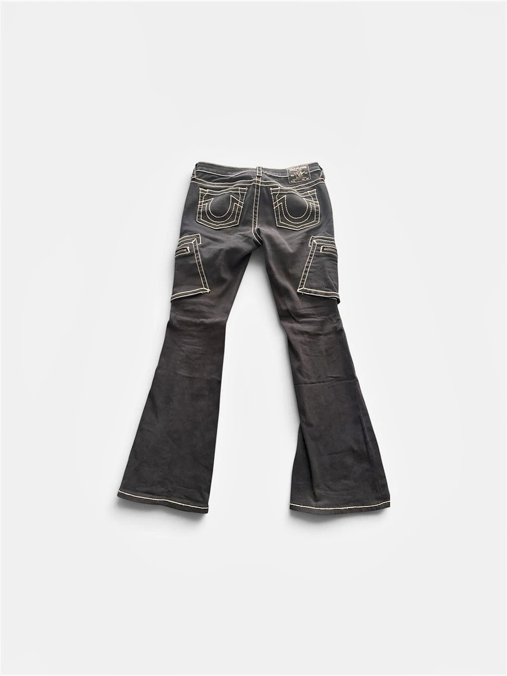 True Religion Becca Bootcut Cargo Jeans Low Rise